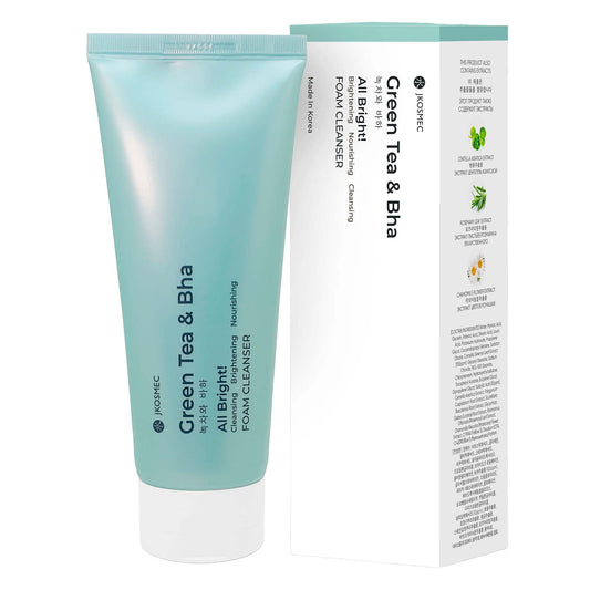 Jkosmec All Bright Green Tea And Bha Foam Cleanser